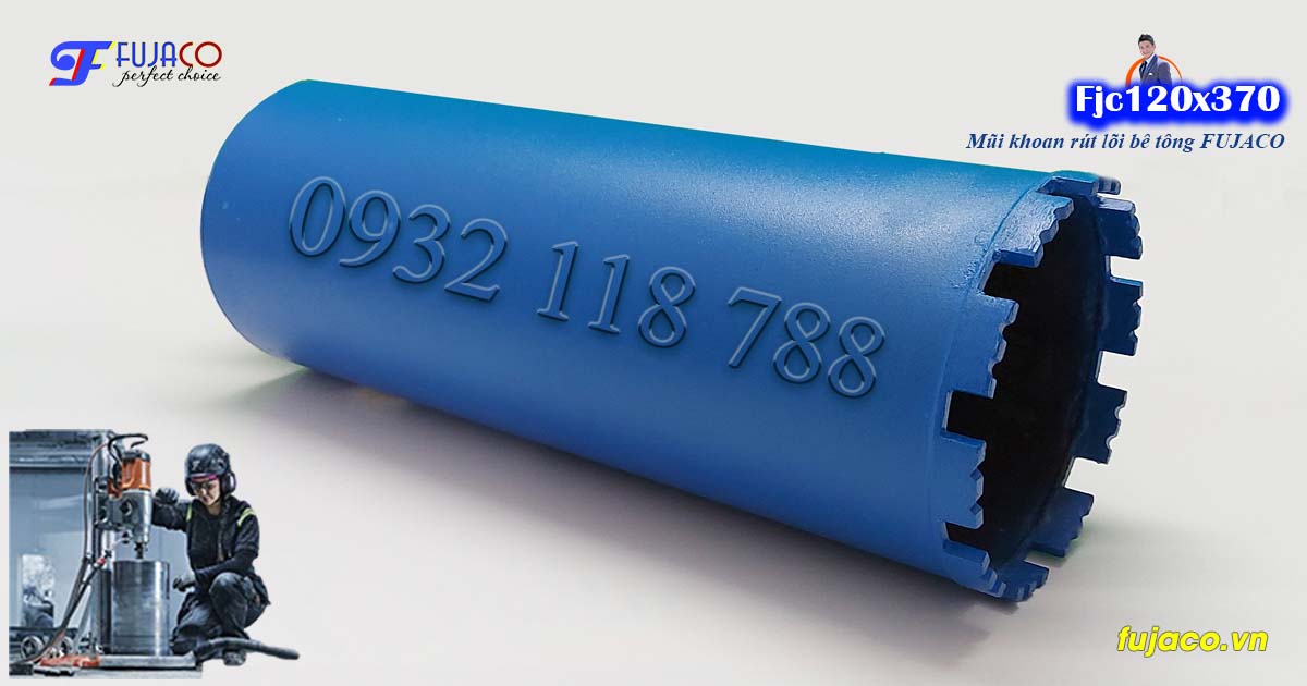 mũi khoan rút lõi bê tông phi 120 x 350 mm giá siêu rẻ