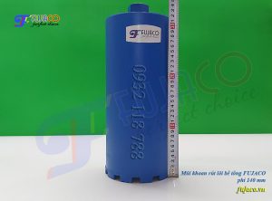 mũi khoan khoét lỗ đường kính 140 mm dài 350 mm