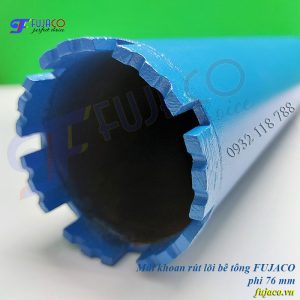 Me mũi khoét rút lõi bê tông phi 76 quyết định chất lượng của nó