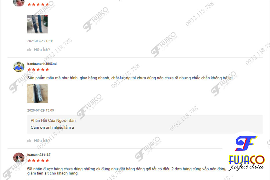 Feedback của khách đã mua mũi khoan bê tông rút lõi phi 51 đại đa số rất hài lòng
