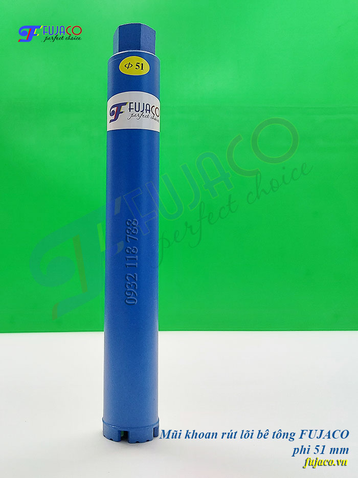 Mũi khoan rút lõi bê tông phi 51 x 370 mm rẻ nhất hiện nay
