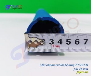 Mũi khoan rút lõi bê tông đường kính 46 mm