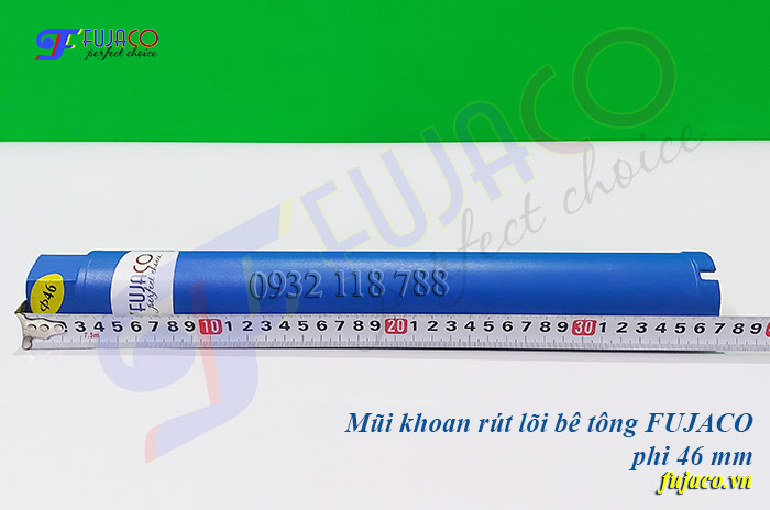 Mũi khoét rút lõi bê tông phi 46 dài 370 mm