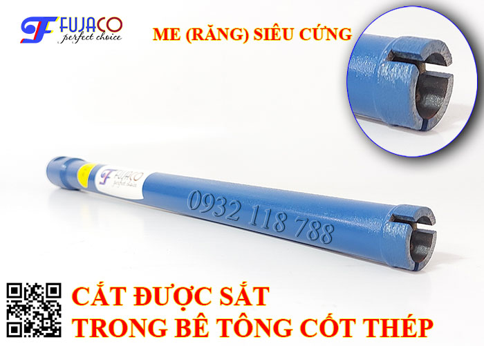 me mũi khoan rút lõi bê tông phi 27 siêu cứng cắt được sắt trong bê tông