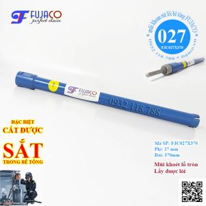 Mũi khoan rút lõi bê tông phi 27 mm khoét lỗ đẹp mịn giá rẻ