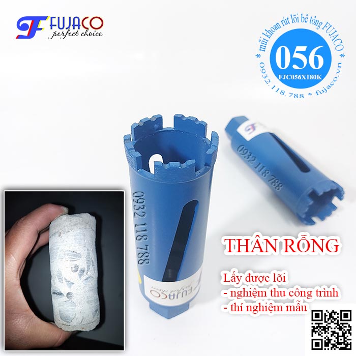 mũi khoan khoét lỗ tròn 56 x 180 mm lấy được lõi cắt được sắt mũi khoan khoét lỗ tròn 56 x 180 mm lấy được lõi cắt được sắt