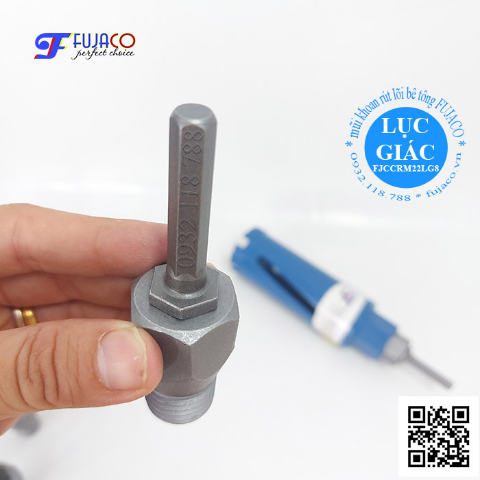 Đầu chuyển mũi khoan rút lõi cho máy khoan pin FJCCRM22LG8 4 đầu chuyển mũi khoan rút lõi chuôi lục giác 8 ly