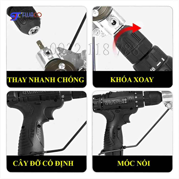 Cách gắn đầu chuyển máy khoan thành lưỡi cắt tôn Cách gắn đầu chuyển máy khoan thành lưỡi cắt tôn