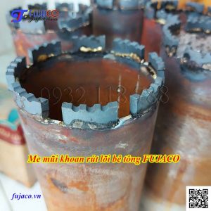 sau khi sửa chữa đắp me mũi khoan rút lõi