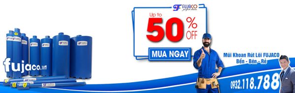 Mũi Khoan Rút Lõi Khoét Lỗ Bê Tông Tường Gạch Giá Rẻ Ở TPHCM 1 mũi khoan rút lõi giá rẻ fujaco