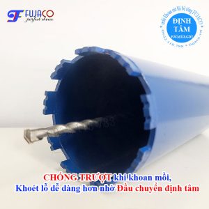 chống trượt khi khoan mồi nhờ đầu chuyển định tâm