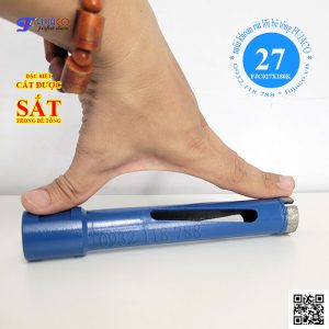 mũi khoan khoét lỗ đường kính 27 mm dài 18 phân
