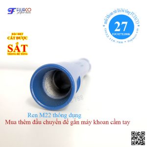 mũi khoan rút lõi 27 x 180 có ren M22 thông dụng