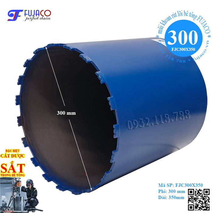 mũi khoan rút lõi phi 300 giúp khoét lỗ nhanh chóng mũi khoan rút lõi phi 300 giúp khoét lỗ nhanh chóng