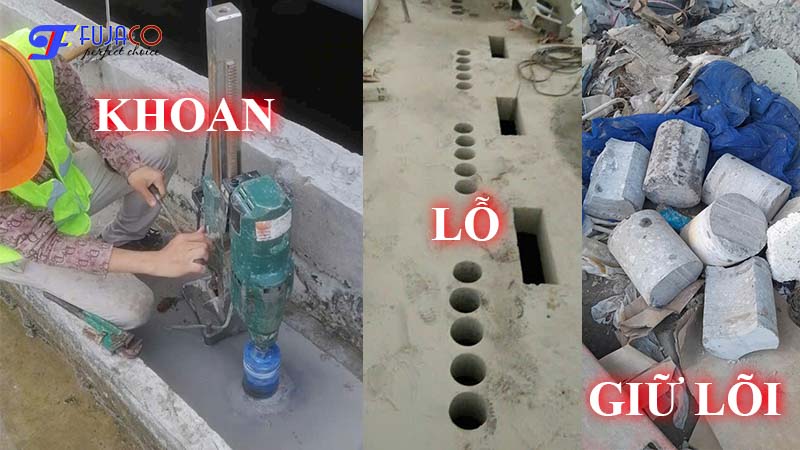 khoan rút lõi bê tông là khoan lỗ giữ lõi khoan rút lõi bê tông là khoan lỗ giữ lõi