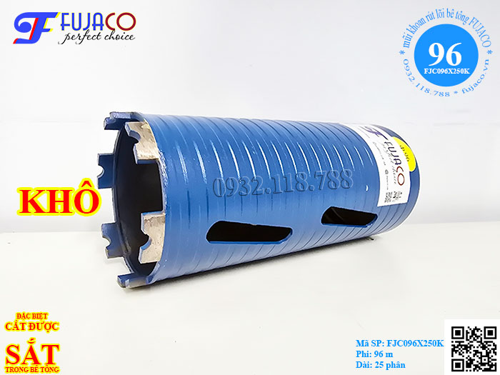 mũi khoan rút lõi bê tông khoét lỗ đi ống 90 không dùng nước