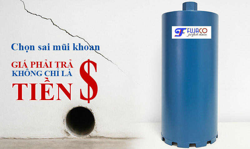 Câu chuyện về giá phải trả khi chọn mua mũi khoan rút lõi sai Câu chuyện về giá phải trả khi chọn mua mũi khoan rút lõi sai