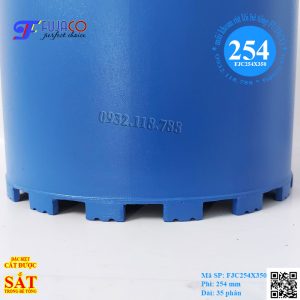 Mũi khoan rút lõi bê tông phi 254 x 350 FUJACO - Ảnh 3
