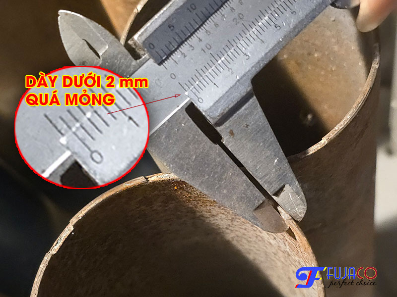 thân dày dưới 2 mm là quá mỏng để hàn đắp lại me tái sử dụng